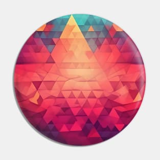 Crimson Elevation: Mesmerizing 3D Pyramid Delight Pin