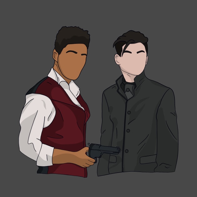 Jesper Fahey and Kaz Brekker - Six of Crows by hereidrawagain