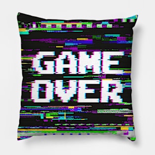 Game Over Glitch Pillow