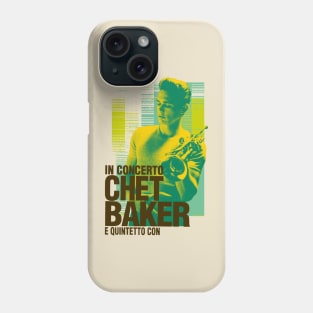 Chet Baker concert graphic Phone Case