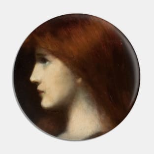 Red Haired Woman in Profile by Jean-Jacques Henner Pin