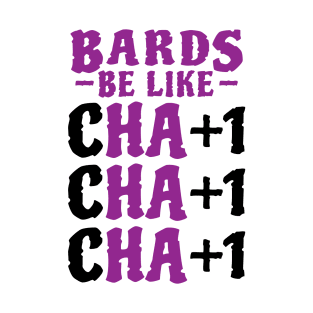 Funny Bard Charisma Stats T-Shirt