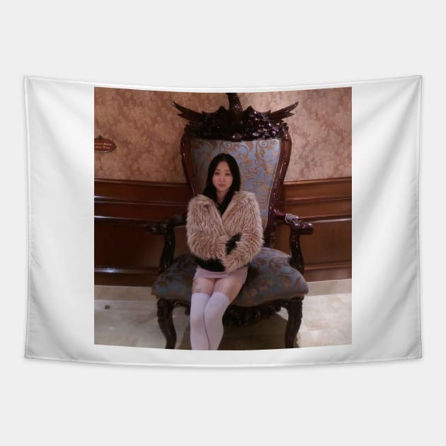 Death Grips Fashion Week Album Cover Tapestry by Ac Vai