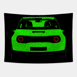 E car electric green car Tapestry