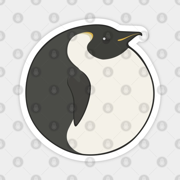 Bird Balls:  Emperor Penguin Magnet by Naturally Curvy