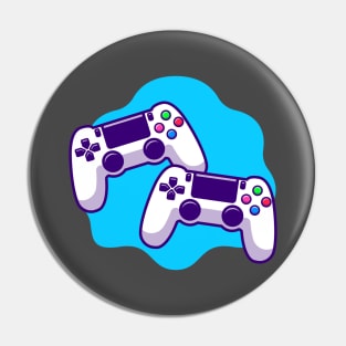 Game Controller Cartoon Pin