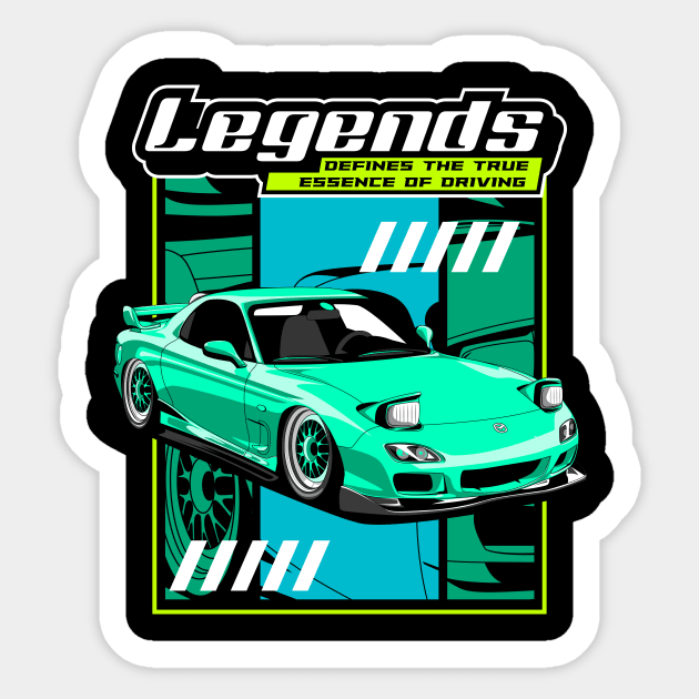 RX7 JDM Car - Rx7 Jdm Car - Sticker | TeePublic