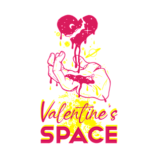 space valentine funny day for girls T-Shirt