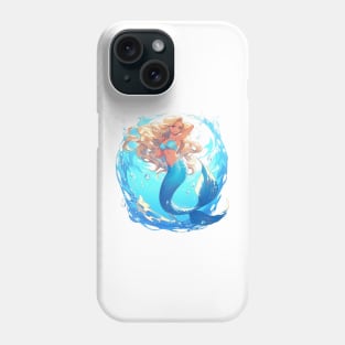 Mystical Allure: Beautiful Manga Mermaid Odyssey Phone Case