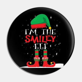 I'm the smiley elf.. Christmas funny family matching costume Pin