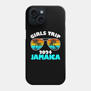 Girls Trip Jamaica 2024 Beach Womens Weekend Birthday Squad Phone Case