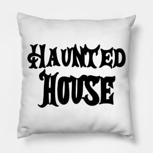 Halloween Haunted House Pillow