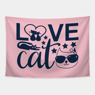 cats lovers funny love cats gift for pet lovers Tapestry