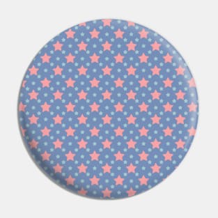 Adana | Pink and Blue Stars Pattern Pin