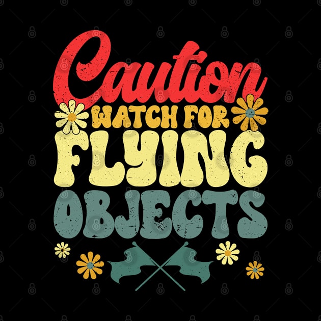 Winter Color Guard Caution Watch For Flying Objects by Toeffishirts