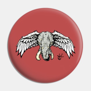 The flying pachyderm Pin