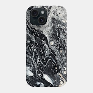 Black and White Abstract Print Phone Case