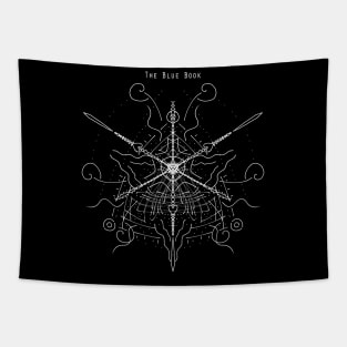 The Blue Book Universe "Glyph - Atomic Heart - Chalk" Tapestry