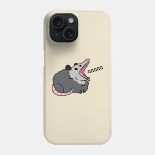 possum screm (black text) Phone Case