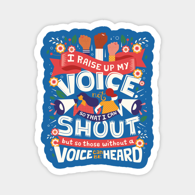 Raise Your Voice v2 Magnet by risarodil