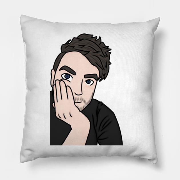 Jacksepticeye headshot v2 Pillow by LieutenantAmoo