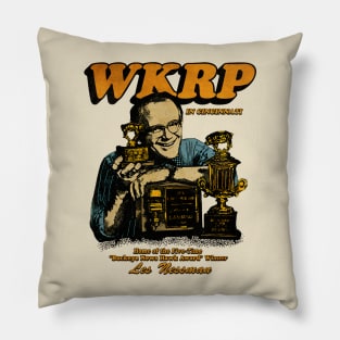 WKRP HOME OF THE FIVE TIME Pillow