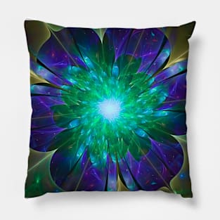 Abstract flower fractal Pillow