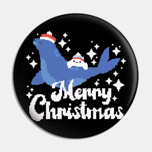 Merry Christmas Seal Pin