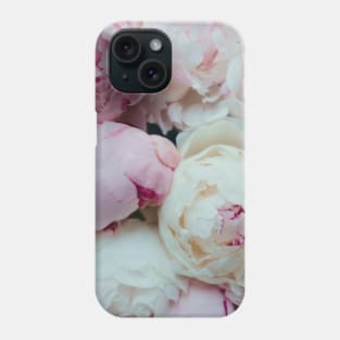 Pink and White Peonies Phone Case