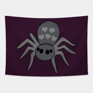 Halloween Spider with Hearts Tapestry