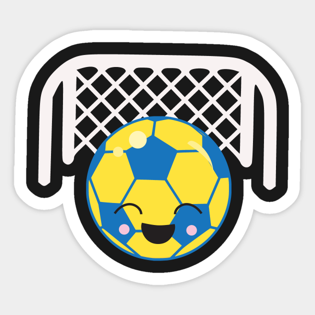 Emoji Soccer Ball Goal Emoji Sticker Teepublic Emoji Soccer Ball Goal Emoji Sticker Teepublic