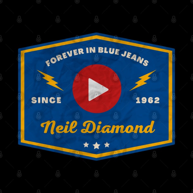 Neil Diamond // Play Button by Blue betta