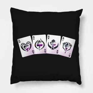 Ace Pride Hand of Cards Pillow