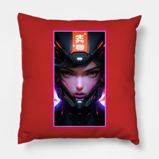 Anime Race Girl | Special Anime Artwork | Pink Red Black Blue Chibi Manga Anime Art Pillow