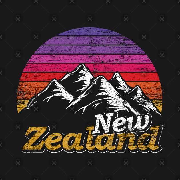 New Zealand retro grunge by ShirtsShirtsndmoreShirts