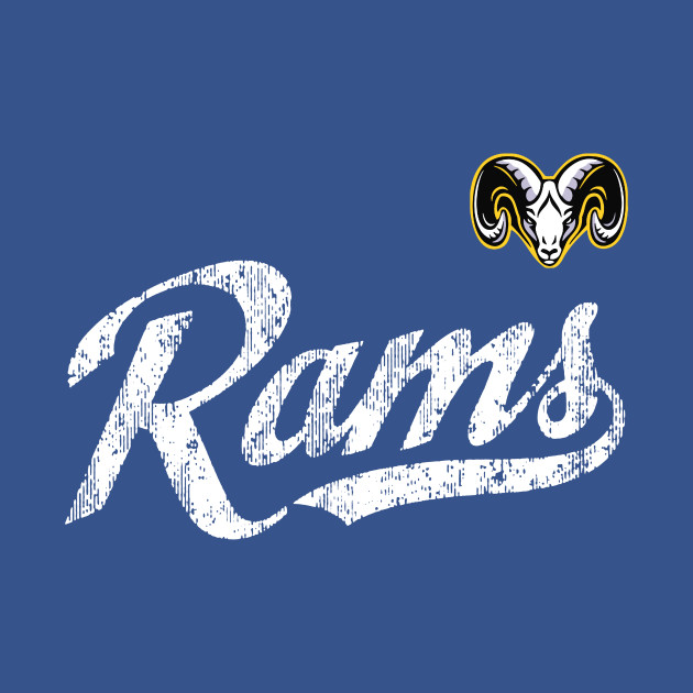 Rams School Sports Fan Team Spirit Mascot Cute - Rams Football - T-Shirt