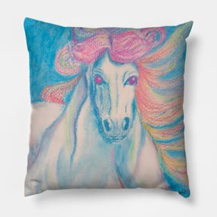 White Horse Pillow