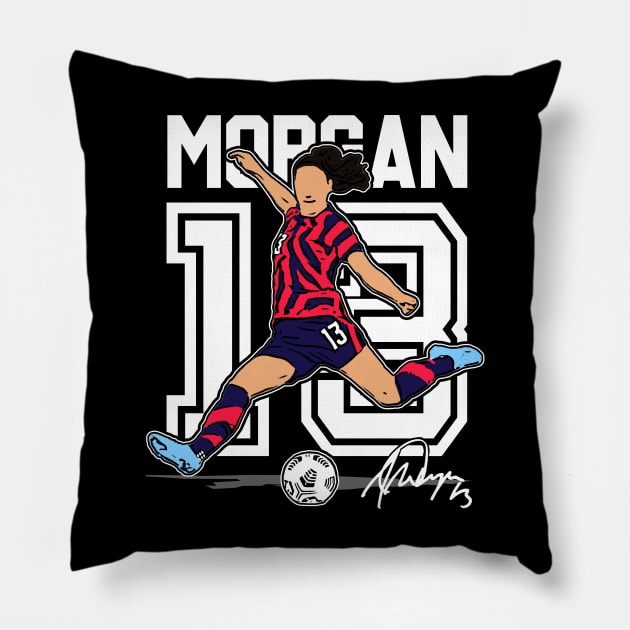 Alex Morgan Pillow by RichyTor