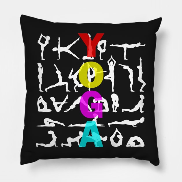 Yoga Tribe Pillow by Koolstudio