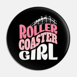 Roller Coaster Girl Pin