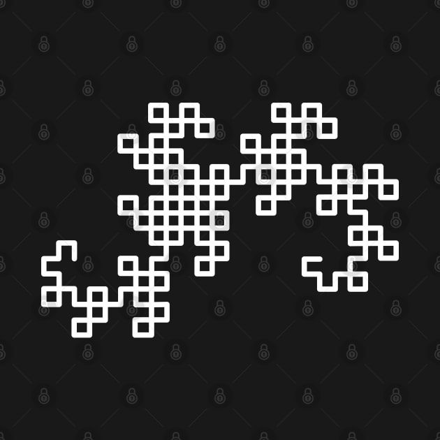 Dragon Curve Fractal by ScienceCorner