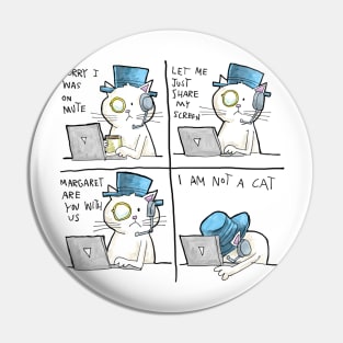 Dapper Cat - Zoom Call Pin