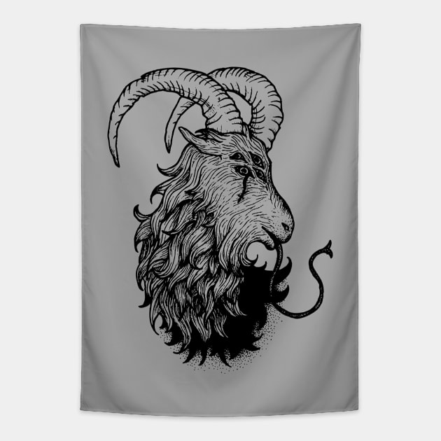 Seer Speaker - Black version Tapestry by BlackGoatVisions