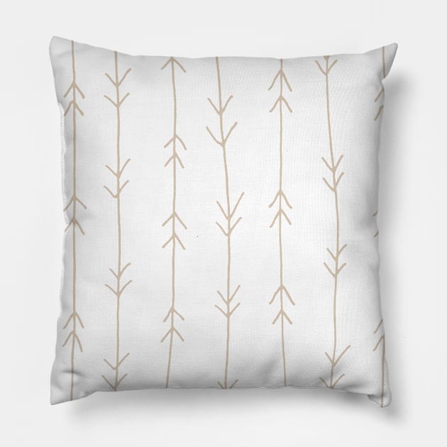 Arrows Pattern Pillow by Jared S Davies