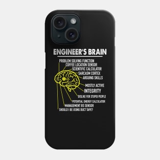 Engineer's Brain Funny Engineering Games Process Phone Case