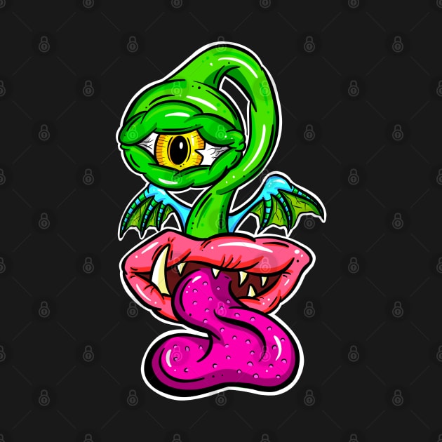 Lick You Ghost Weird Cartoon Monster by Squeeb Creative