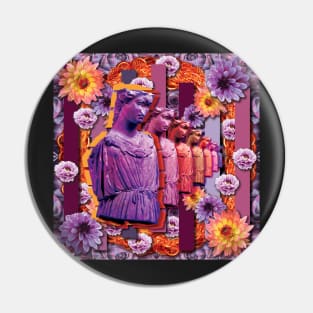 Purple Flame Goddess Pin