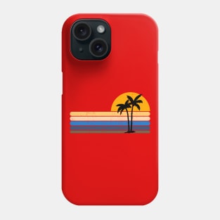 Retro Palm Tree Sunset Palmes Traveling Holiday Phone Case