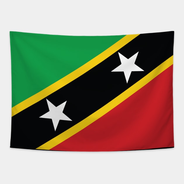 St Kitts and Nevis National Flag Tapestry by IslandConcepts