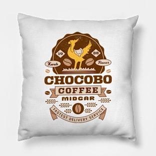 Chocobo Coffee Vintage Pillow